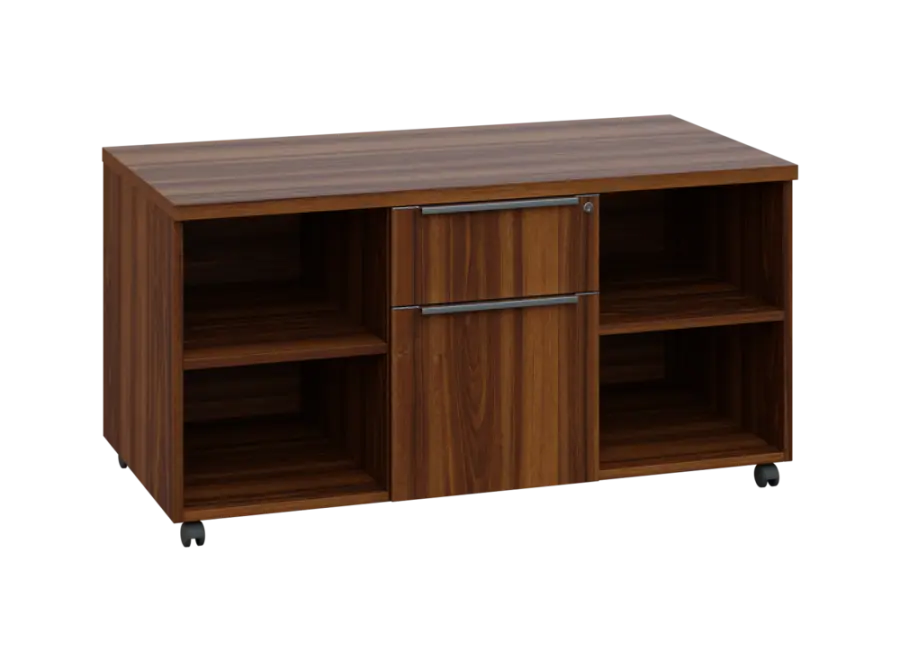 SIK - 42NZ kontejner pojízdný, zásuvky/nika, deska 18 mm, centrální zámek, ořech královský